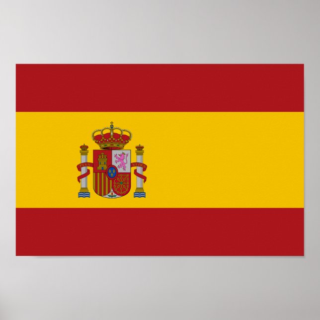 Affiche Drapeau de l'Espagne (Devant)