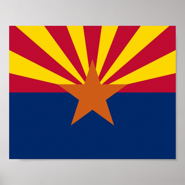 Affiche Drapeau de l'État d'Arizona (Devant)