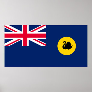 Affiche Drapeau de l'État d'Australie-Occidentale