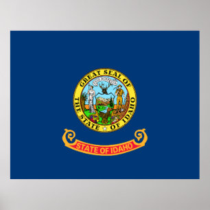 Affiche Drapeau de l'État d'Idaho