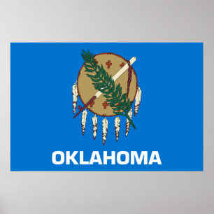 Affiche Drapeau de l'État d'Oklahoma