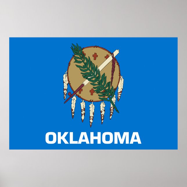 Affiche Drapeau de l'État d'Oklahoma (Devant)