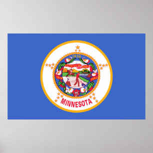 Affiche Drapeau de l'État du Minnesota