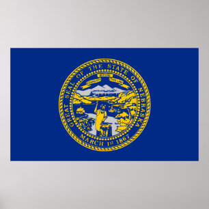 Affiche Drapeau de l'État du Nebraska