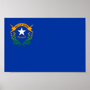 Affiche Drapeau de l'État du Nevada
