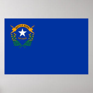 Affiche Drapeau de l'état du Nevada