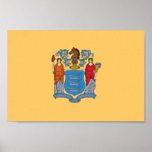 Affiche Drapeau de l'État du New Jersey