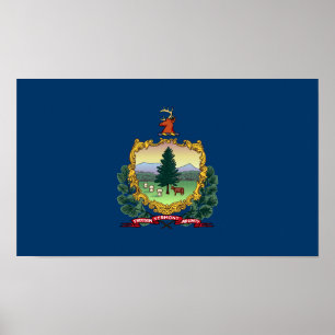 Affiche Drapeau de l'État du Vermont