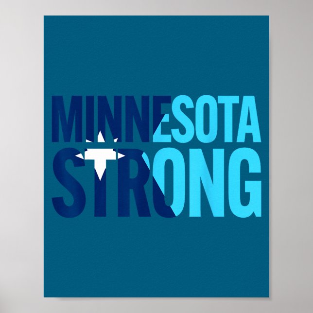 Affiche Drapeau de l'État rebelle du Minnesota  (Devant)