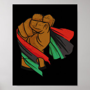 Affiche Drapeau de libération noire Junetdix Union panafri