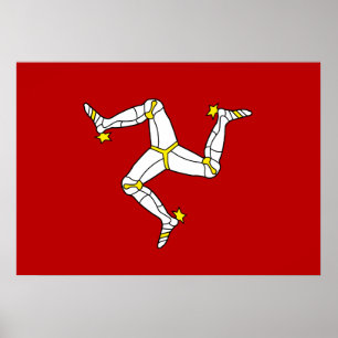 Affiche Drapeau De L'Île De Man