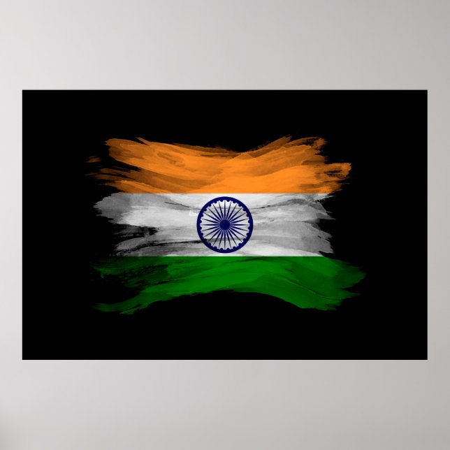 Affiche Drapeau de l'Inde bracelet, drapeau national (Devant)