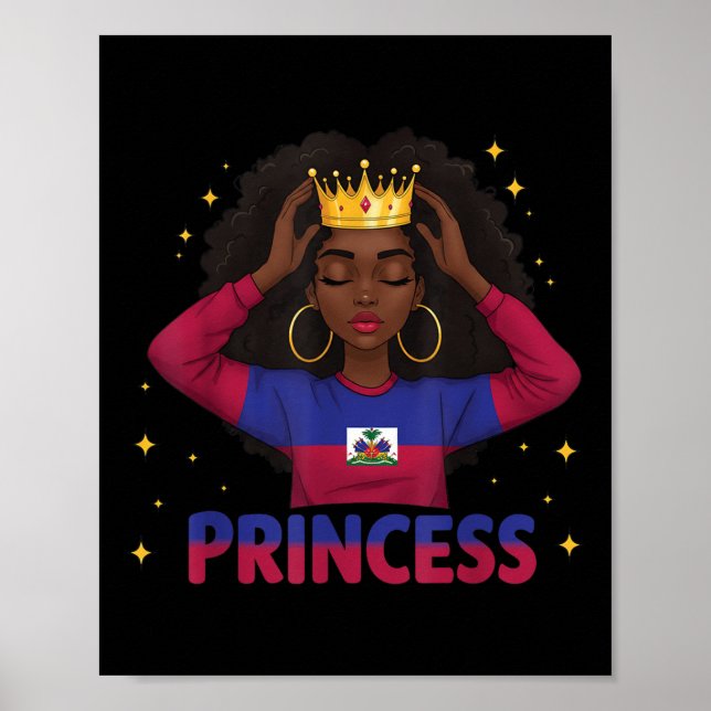 Affiche Drapeau de l'Indépendance de la Princesse Haïtienn (Devant)