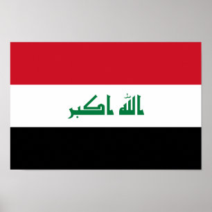 Affiche Drapeau de l'Irak