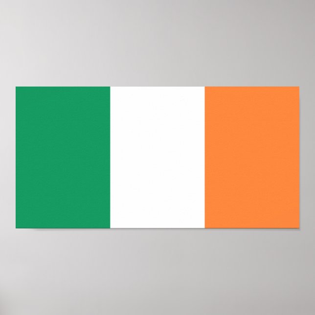 Affiche Drapeau de l'Irlande (Devant)