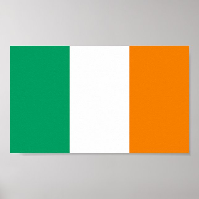 Affiche Drapeau de l'Irlande (Devant)