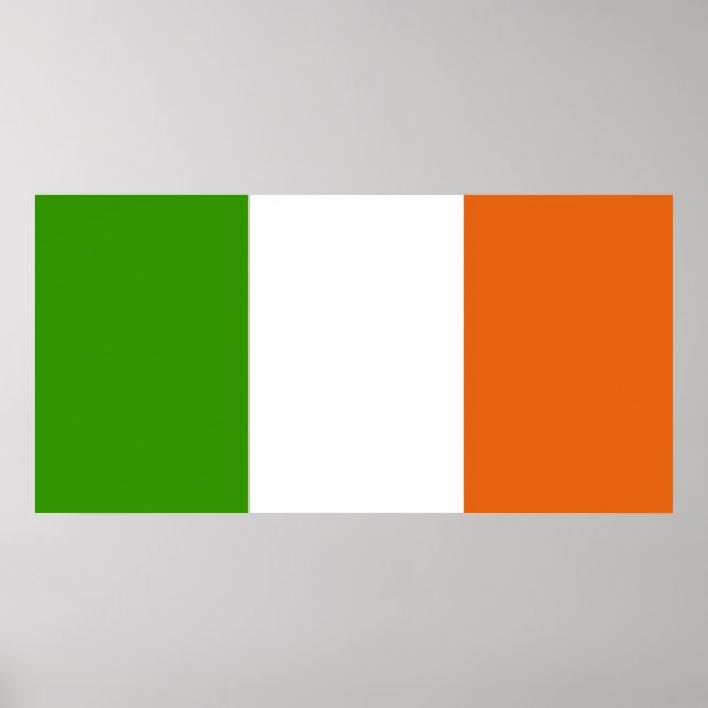 Affiche Drapeau de l'Irlande (Devant)