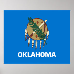 Affiche Drapeau de l'Oklahoma