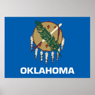 Affiche Drapeau de l'Oklahoma