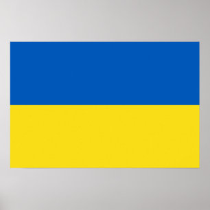 Affiche Drapeau de l'Ukraine