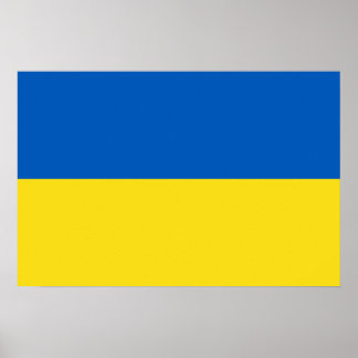 Affiche Drapeau de l'Ukraine