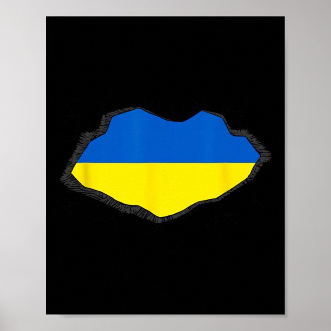 Affiche Drapeau de l'Ukraine 1  (Devant)
