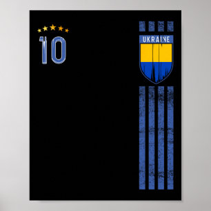 Affiche Drapeau de l'Ukraine Amoureux de la fierté ukraini
