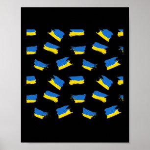 Affiche Drapeau de l'Ukraine - Drapeau ukrainien - Ukraine