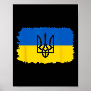 Affiche Drapeau de l'Ukraine Ukrainien Fierté de l'Ukraine