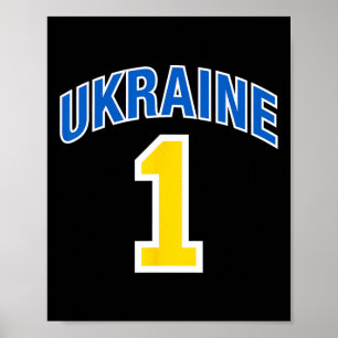 Affiche Drapeau de l'Ukraine Un