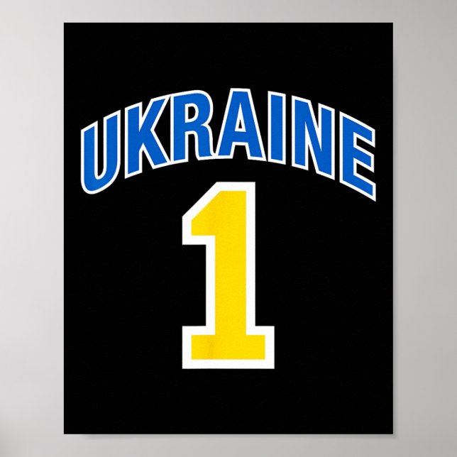 Affiche Drapeau de l'Ukraine Un  (Devant)