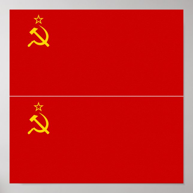 Affiche Drapeau de l'Union soviétique (Devant)