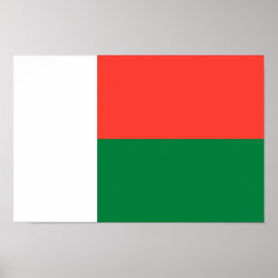 Affiche Drapeau de Madagascar