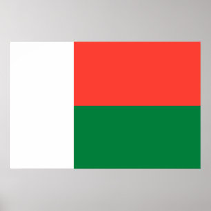 Affiche Drapeau de Madagascar