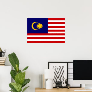 Affiche Drapeau de Malaisie