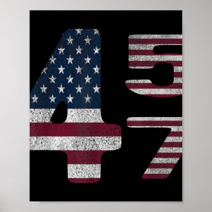 Affiche Drapeau de marchandise Trump Fabriqué aux États-Un
