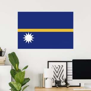 Affiche Drapeau de Nauru