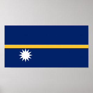 Affiche Drapeau de Nauru