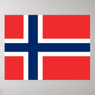 Affiche Drapeau de Norway