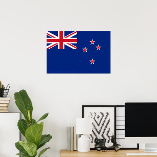 Affiche Drapeau de Nouvelle-Zélande