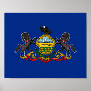Affiche Drapeau de Pennsylvanie