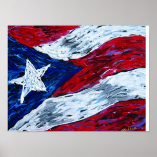 Affiche Drapeau de Porto Rico