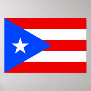 Affiche Drapeau de Porto Rico