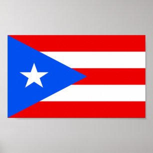 Affiche Drapeau de Porto Rico