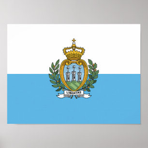 Affiche Drapeau de Saint-Marin