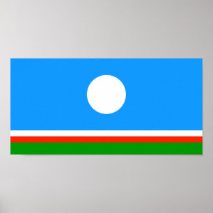 Affiche Drapeau de Sakha