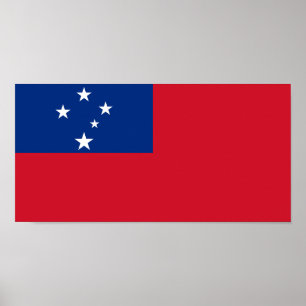 Affiche Drapeau de Samoa