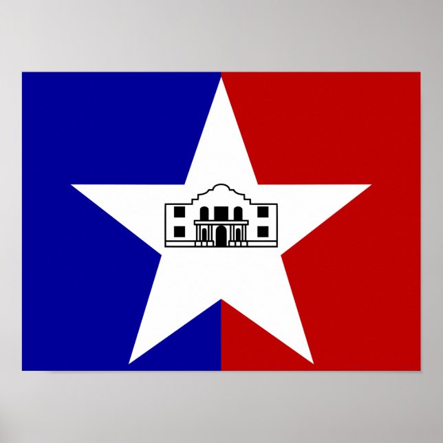 Affiche Drapeau de San Antonio (Devant)