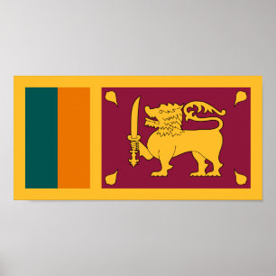 Affiche Drapeau de Sri Lanka