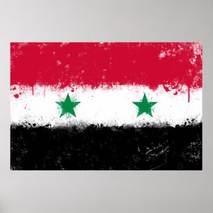 Affiche Drapeau de Syrie